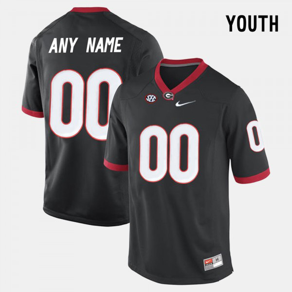 Youth #00 Georgia Bulldogs College Limited Football Custom Jerseys - Black