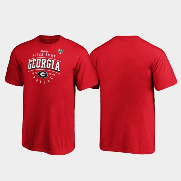 Youth Georgia Bulldogs 2020 Sugar Bowl Bound Tackle T-Shirt - Red