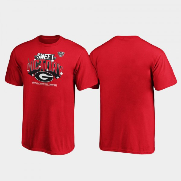 Youth Georgia Bulldogs 2020 Sugar Bowl Champions Receiver T-Shirt - Red